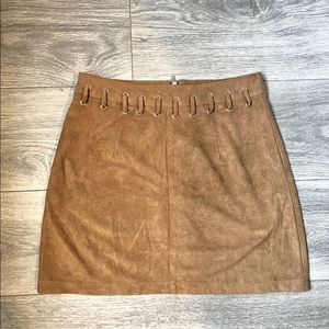 Brown Velvet Skirt